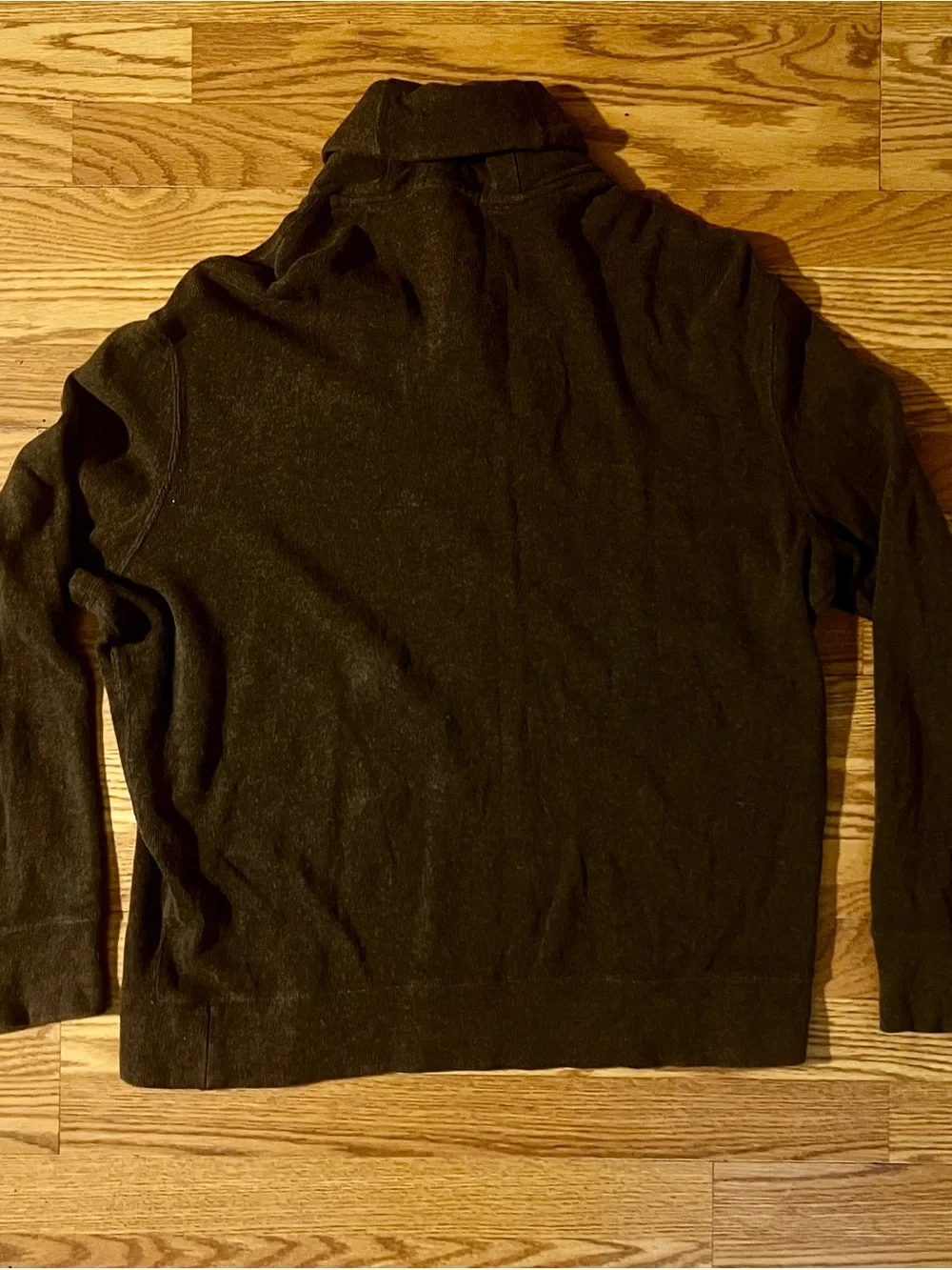 Polo Ralph Lauren Brown Shawl Collar Button Neck Cotton Knit Sweater Men’s XL